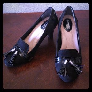 BRAND NEW Black Suede Professional Heels